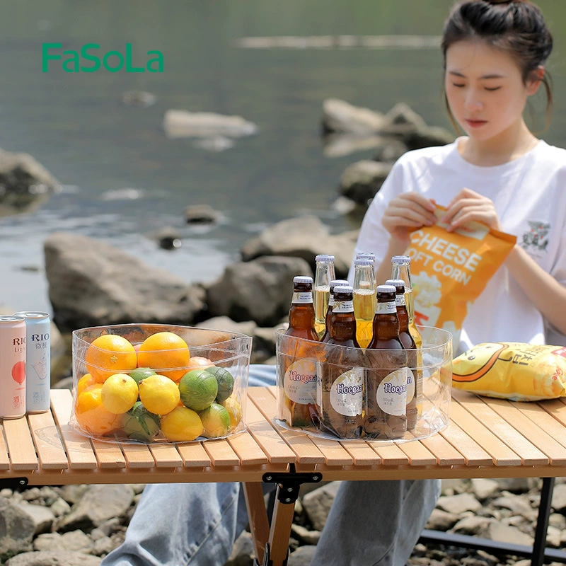 Foldable handheld capacious bucket for traveling for face washing