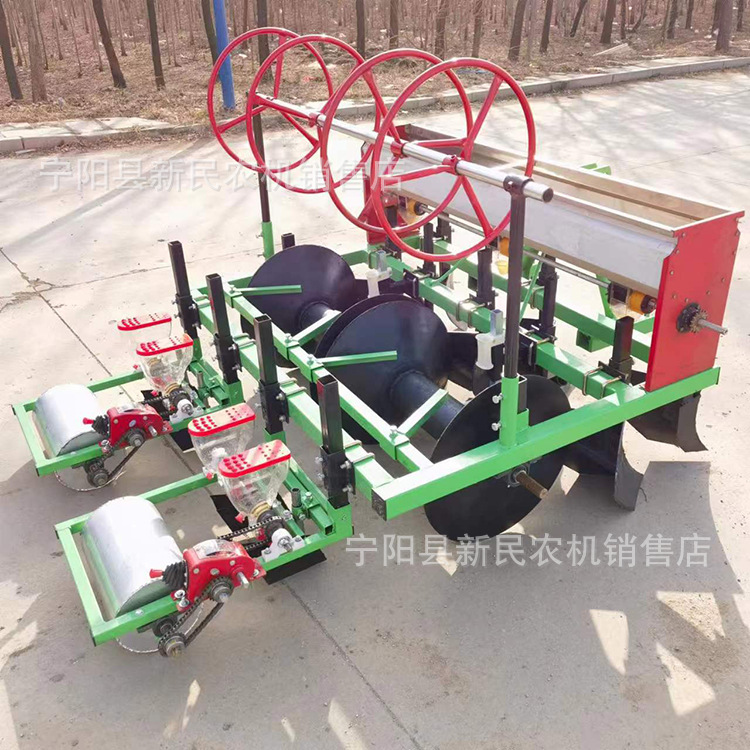 江苏地区用垄上播种机先起垄播种施肥谷子高粱点播机带施肥
