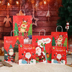 新しいクリスマステーマのギフトバッグ、ギフト包装、お土産収納、ホリデー限定、絶妙なレッドクリスマスヘラジカ