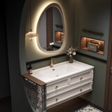 Французский ретро ванный шкаф керамический интегрированный бассейн