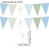 Pennant 12PCS-Blue and Green Goose