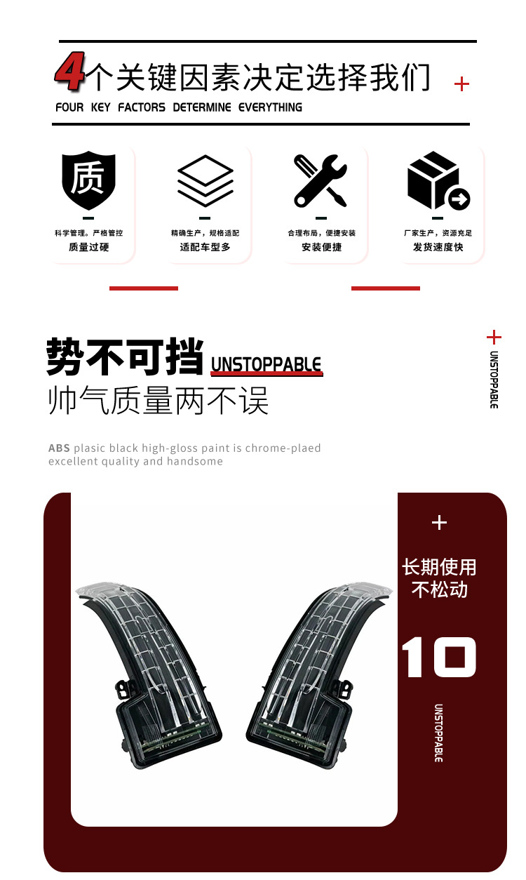 Suitable for 05-12 ml Class W164 Reversing Mirror Light, Rearview Mirror Turn Signal Light, Signal Light 1668200121