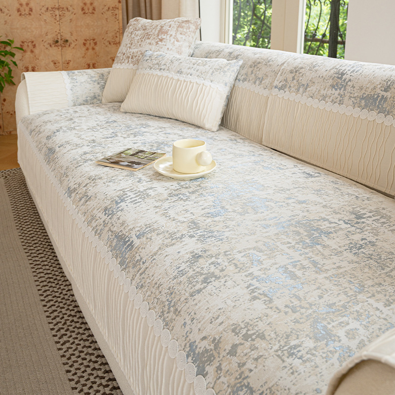 New Sofa Cushion, Universal for All Seasons, Non-Slip Cushion, Light Luxury Chenille Sofa Towel, Sofa Cover, Cover Cloth, Wholesale