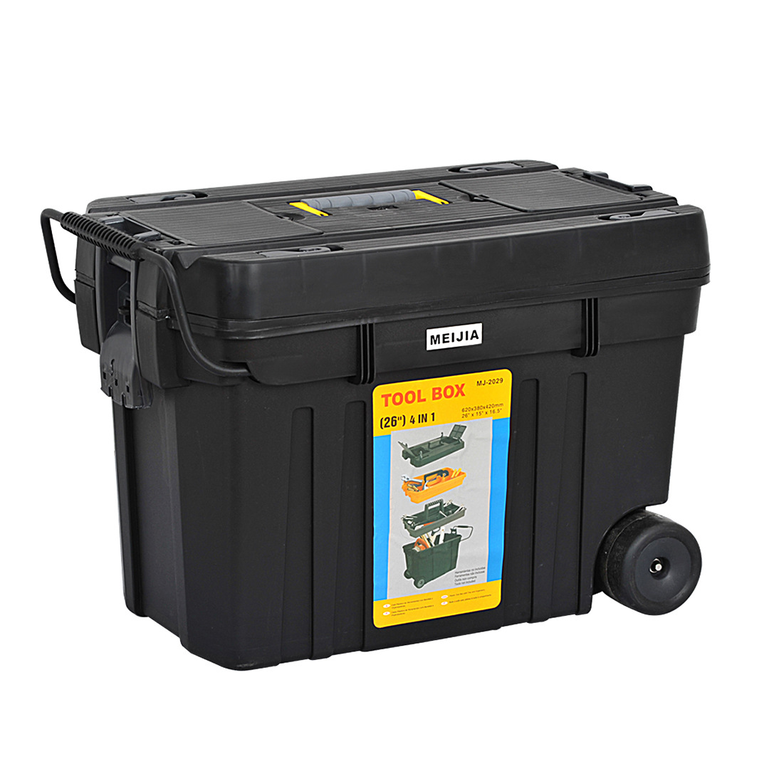 MJ-2029工具箱现货电工专用工具维修木工收纳带轮五金收纳工具箱