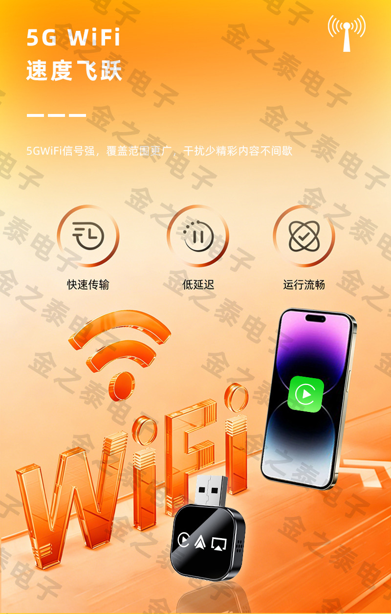 Cross-Border Smart Car-Machine Connectivity Four-In-One Carplay Wireless Box Mirror Screen Projection Reverse Control Carplay Box