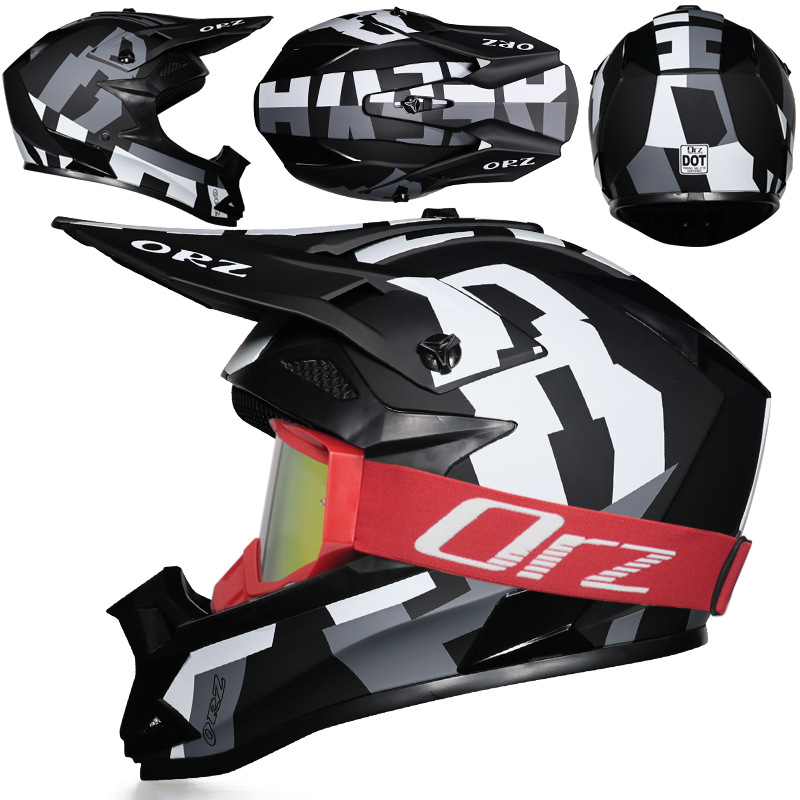 Nuevo casco de ciclismo Off-Road Orz, casco de rally para hombres y mujeres, casco todoterreno transpirable de carreras ADV de talla grande