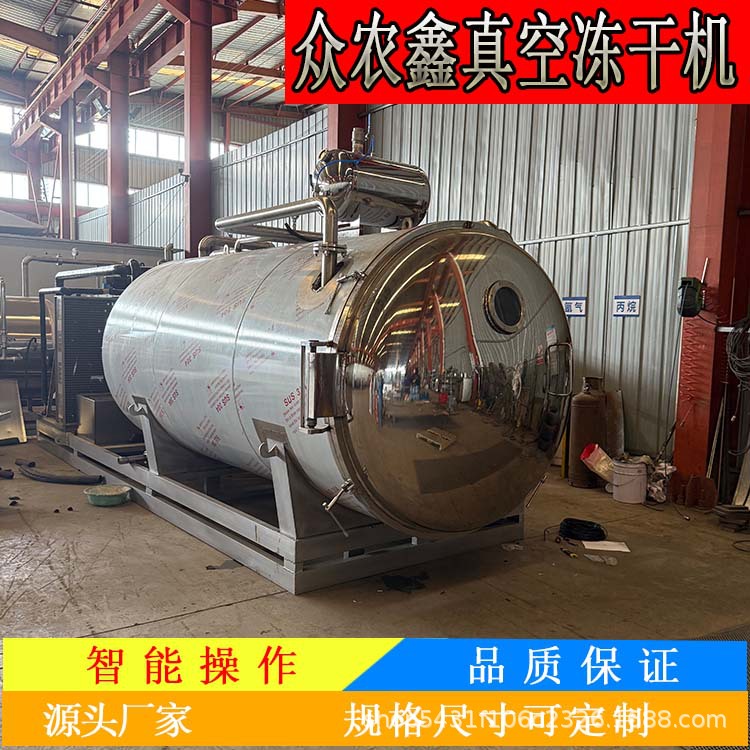 众农鑫蓝莓低温冻干机水果片真空冻干机火龙果冻干设备