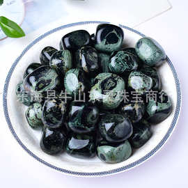 孔雀眼抛光滚石大颗粒摆件鱼缸盆栽造景装饰石打磨石滚石厂家批发