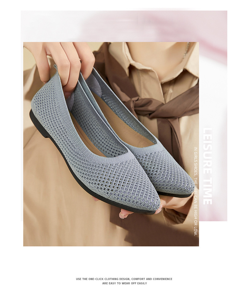 Chaussures décontractées pour femmes, baskets de course à fond souple, antidérapantes, chaussures de travail à bouche peu profonde, plates et respirantes_voghion.com