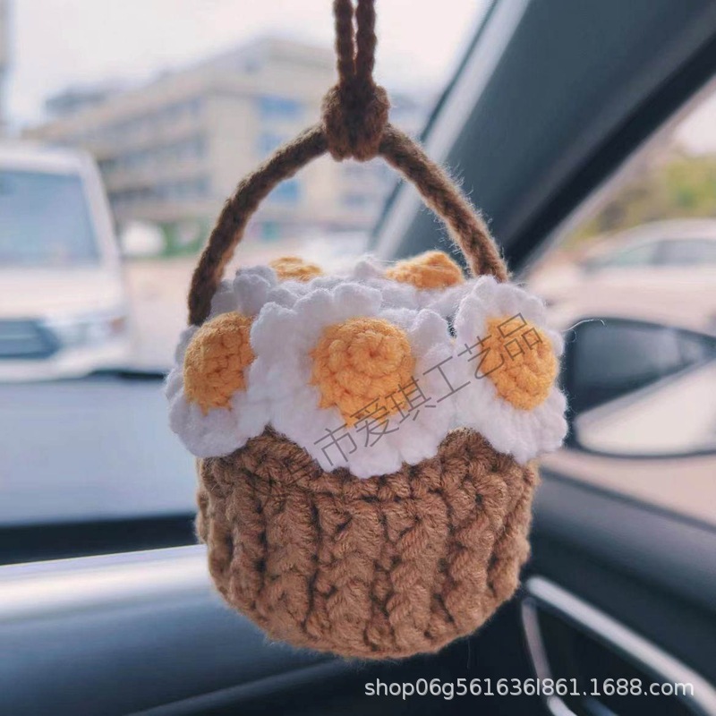 [완성차 매달린] 작은 데이지 바구니