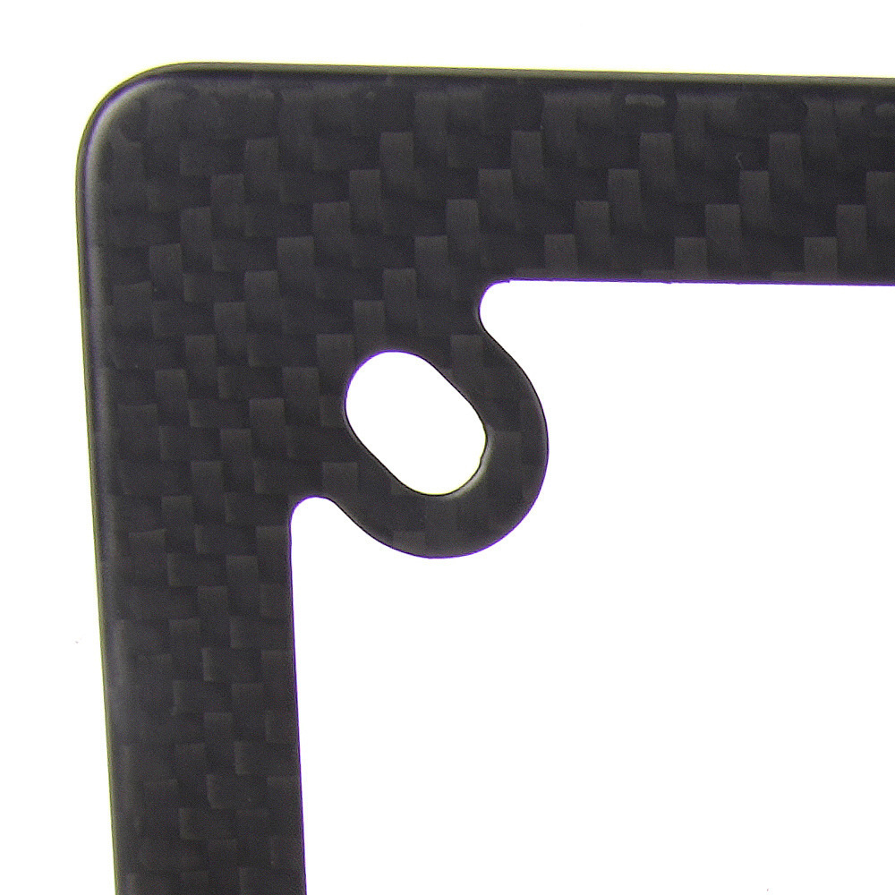 Us Standard 4-Hole Motorcycle License Plate Frame, Matte Dry Carbon License Plate Frame, Us Standard License Plate Holder Modification Accessories