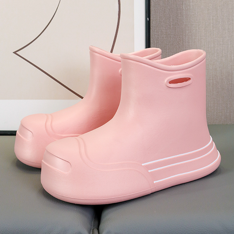 H008 한국 장화-핑크 (정사이즈)