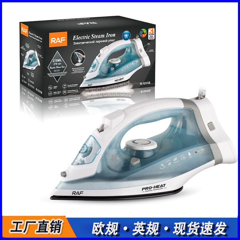 Estándar europeo transfronterizo hierro de vapor de doble propósito cableado inalámbrico portátil multifuncional ajustable pulverización hierro eléctrico