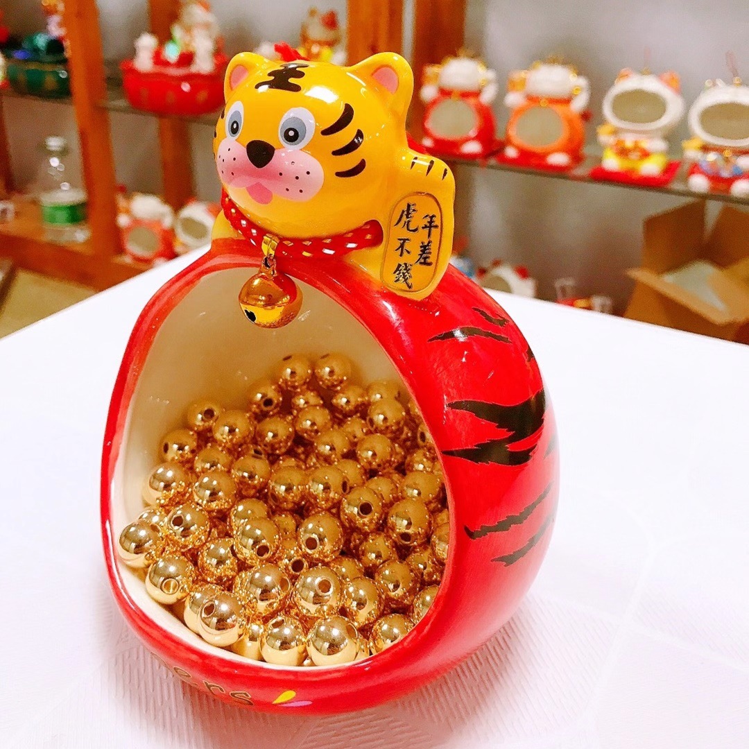 Personalizado Tigre año entrada clave de almacenamiento decoración tienda recepción decoración creativa Tigre regalo de inauguración