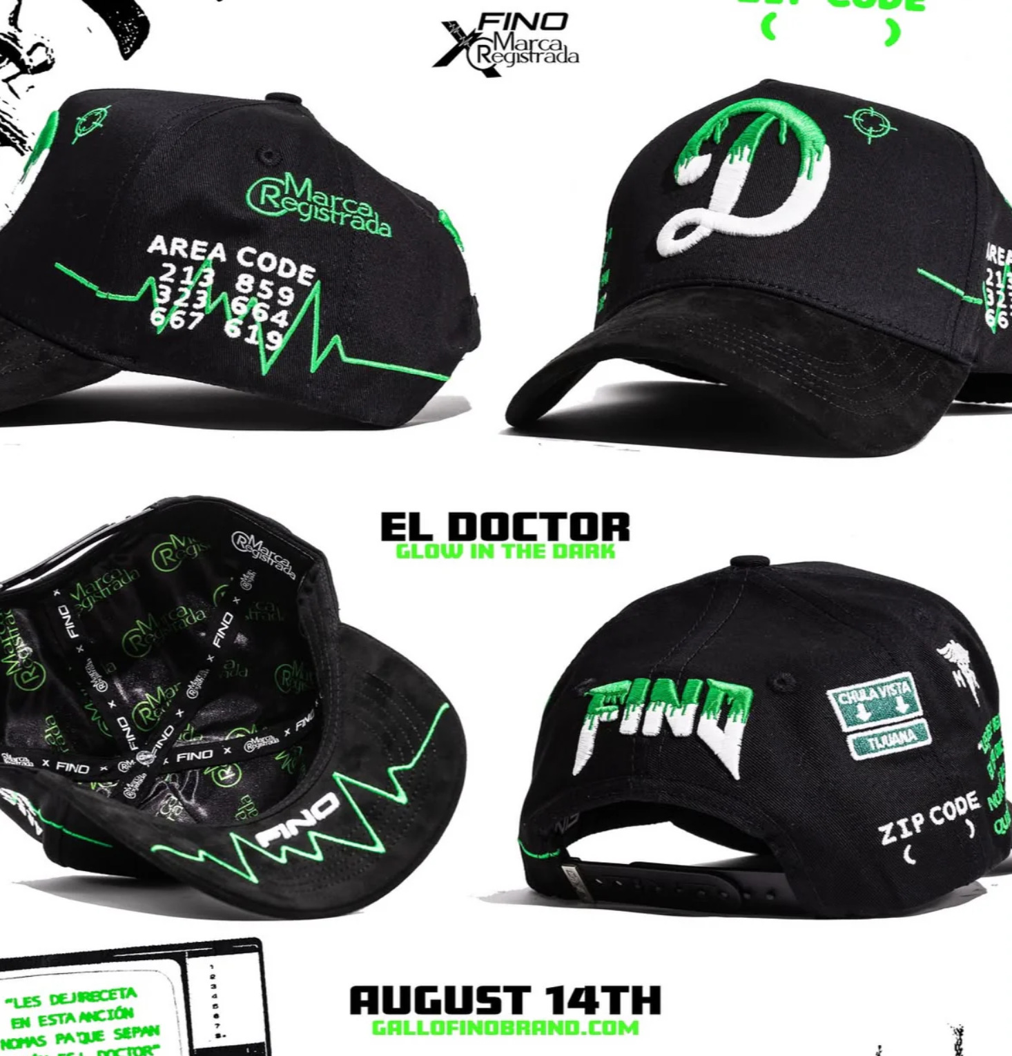 Nuevo Meike Duo Dandy bordado ajustable gorra de boca de pato borde curvo gorra de béisbol con diamantes barba tío