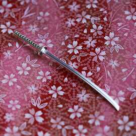 《无鞘刀》武士刃打刀金属书签礼品送男朋友上司老师领导创意手工