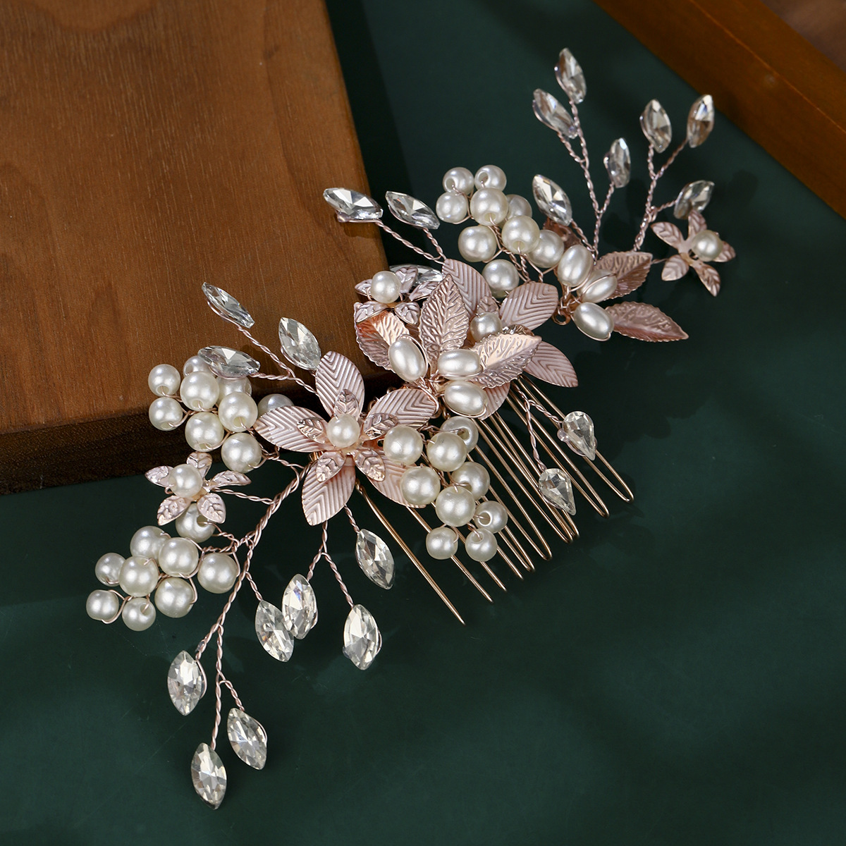 11# 헤어 빗 로즈 골드