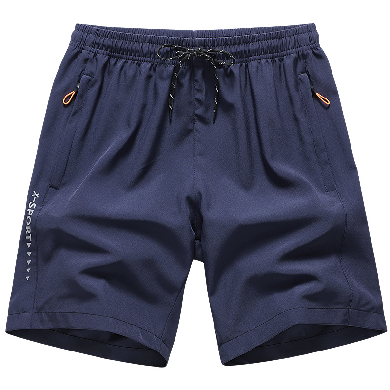 Pantalones cortos de baloncesto para hombres de ocio sueltos para hombres al aire libre para hombres de verano para hombres de playa hielo de seda de secado rápido 5 puntos