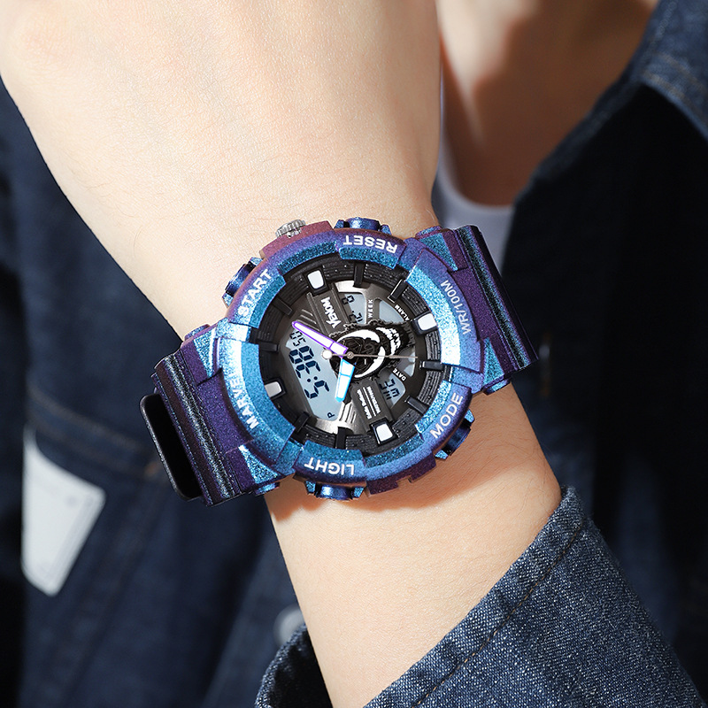 Marvel Venom Spider-Man Luminous Back Light Fully Automatic Calendar Waterproof Dual Movement Kidsren's Men's Digital Watch 469