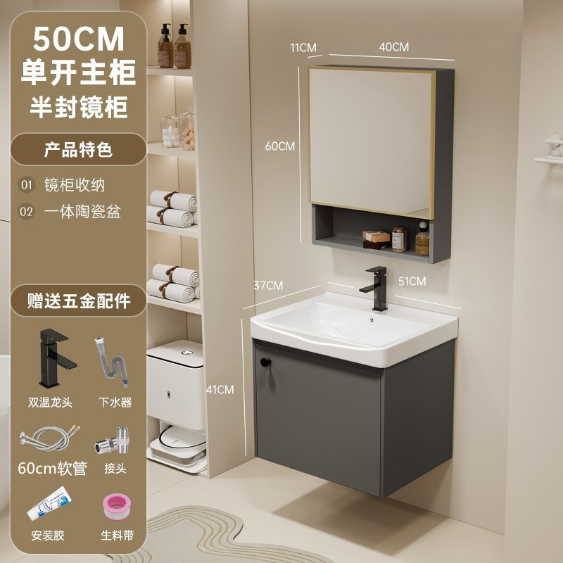 gabinete de baño de aluminio espacio lavabo cerámico de mano lavabo gabinete combinado lavabo lavabo lavabo