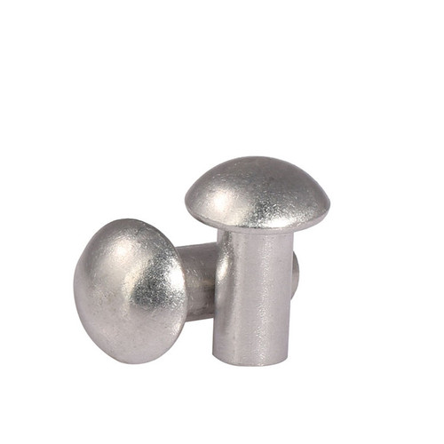 Semi-round head aluminum rivets Round head solid rivets GB867 round cap knock-type semi-circle rivets M2M3M4M5M6M8