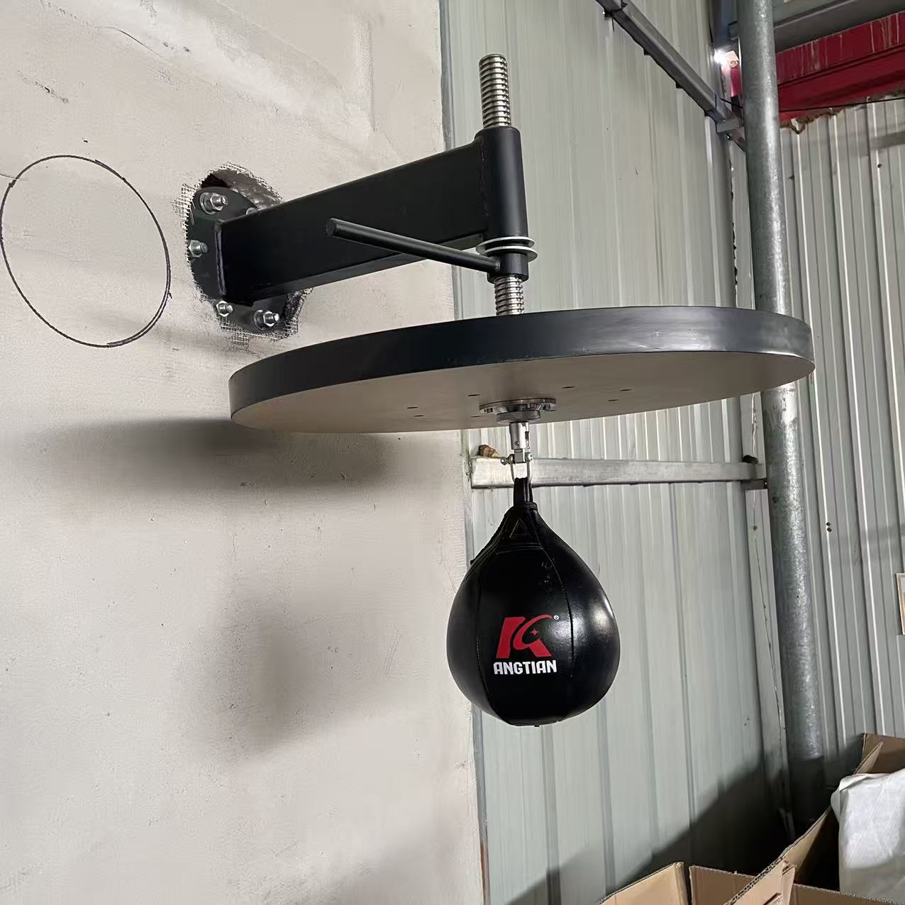 Fábrica Angtian venta directa bola de velocidad en forma de pera tornillo de suspensión bola de reacción ajustable entrenamiento de fuerza explosiva profesional