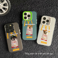 m記柴犬適用蘋果15手機殼iphone14promax12保護套13潮11/x卡通imd