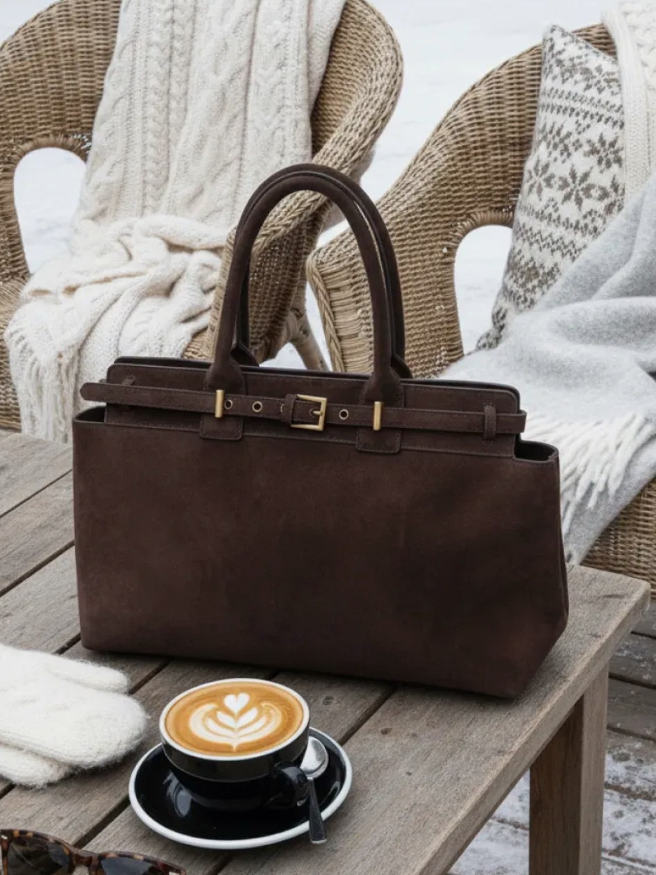 High-End Retro Handbag Large Capacity 2025 Versatile Tote Bag Single Shoulder Commuter Large Bag Fashion Bag for Women Trendy