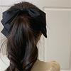 Advanced big hairgrip with bow, hair accessory, hairpin, high-quality style, internet celebrity