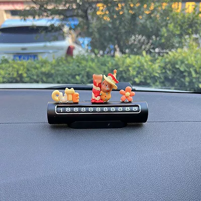 temporary parking decorative ornament | Nömrəli dayanma kartı - cutebirthdayorange-blossom-high-quality-rolling-black-grey-number-plate