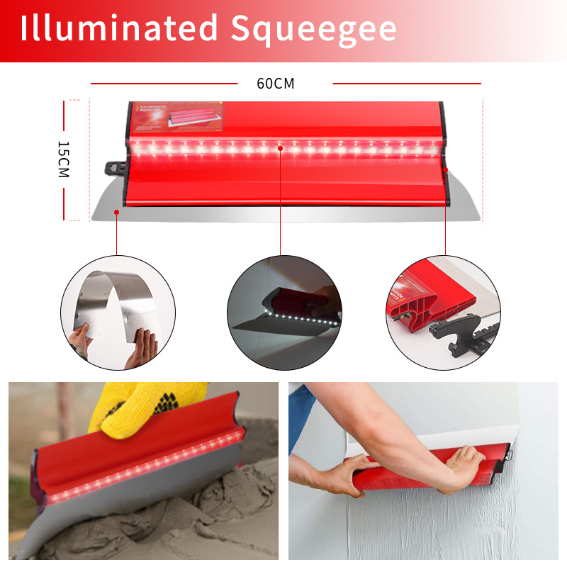 Raspador de masilla de iluminación, cuchilla intercambiable, acero inoxidable, raspado grueso, cuchillo de cenizas blancas, herramienta de engrapado, placa de nivelación