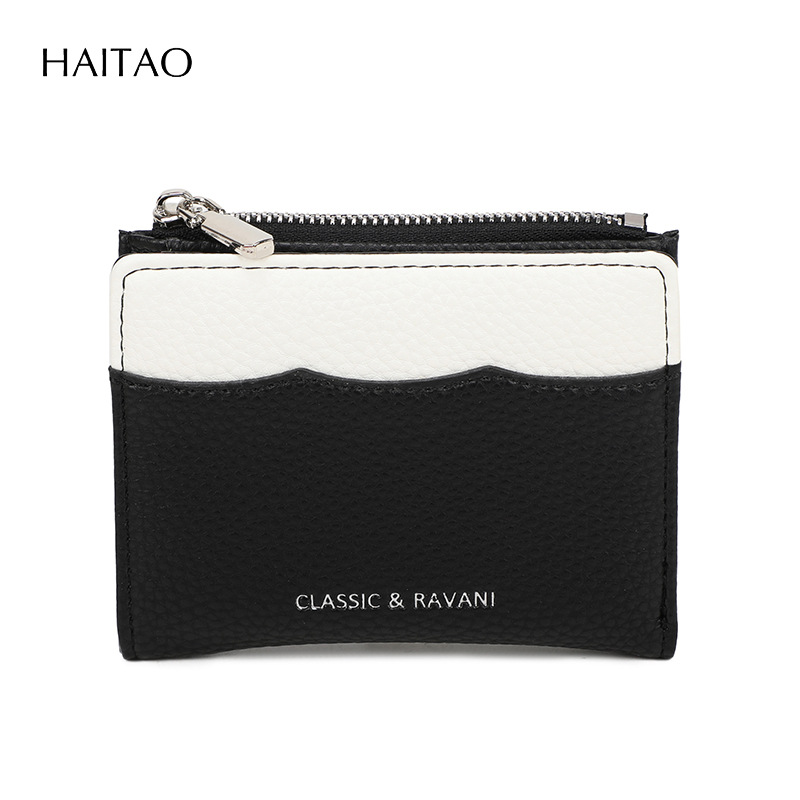 2025 nuevo color de contraste lindo alto valor de la cara multi-tarjeta billetera transfronteriza corta billetera de moda para mujeres