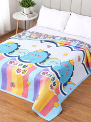 Wholesale Four Seasons Universal Bedspread Set of Three Pieces Non-Slip Fleece Bed Sheet Cover with Blanket Single Piece Double-Sided Two-Use Kتان Blanket Tatami