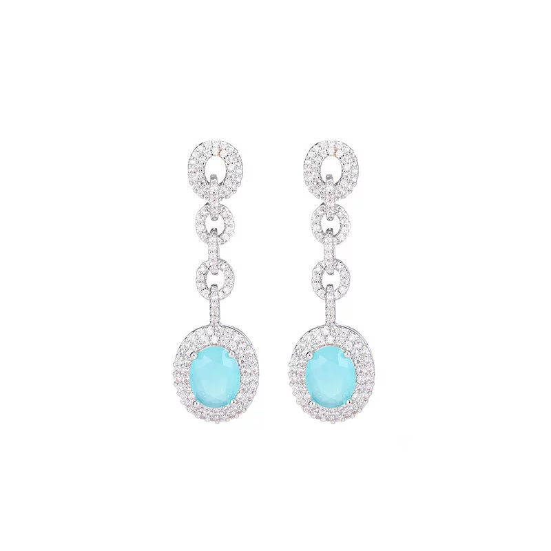 Серьги S925 из серебра, подвеска-кинджал из циркона, лёгкая роскошь, европейский стиль, 3 цвета