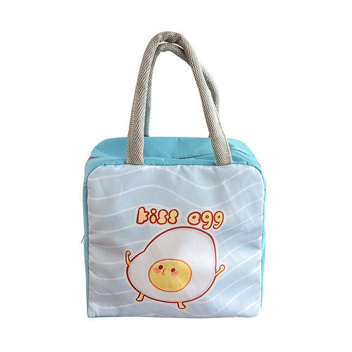 Thickened cartoon gourmet portable lunch box bag, large-capacity insulated bag, student lunch bag, high-looking picnic bag, ice bag