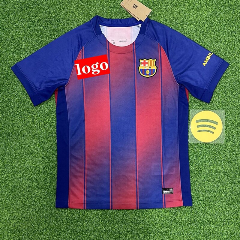 Cross-Border Export Wholesale 2526 Barcelona Barcelona Jersey Short-Sleeved Nk Sportswear Chelsea Home Football Uniform