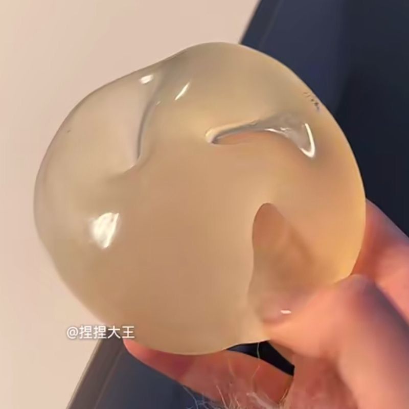 Coconut Oil Ball Squishy Xiaohongshu Same Style Cream-Like Moldable Slow Rebound Stress Relief Toy Ball Creative Popular Item