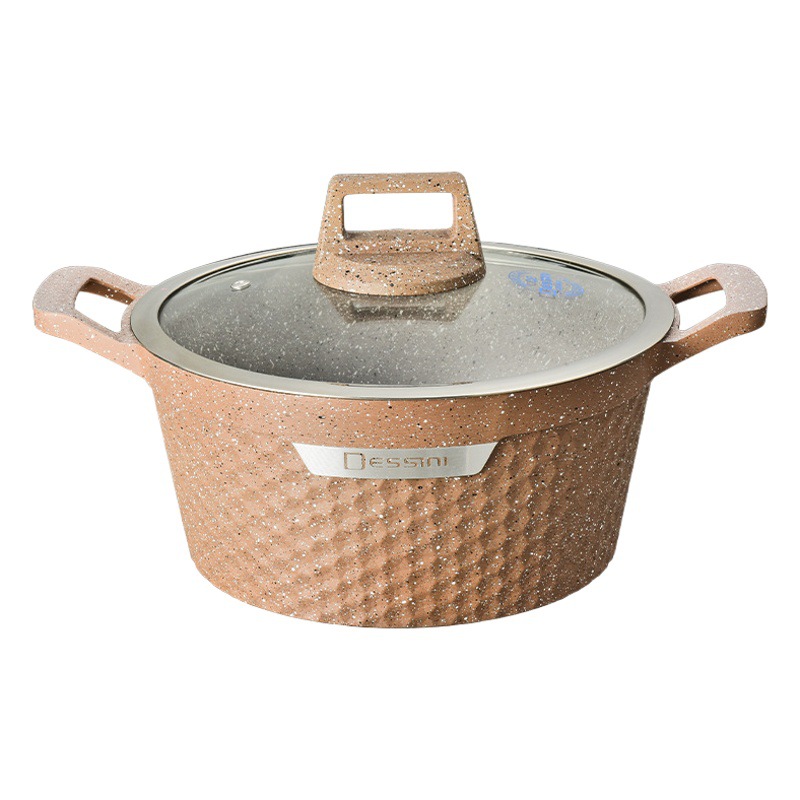 El Comercio exterior Orden original olla de sopa de golf Juego de 10 piezas cocina doméstica transfronteriza no palillo pan exportación fundición olla de sopa olla de aluminio