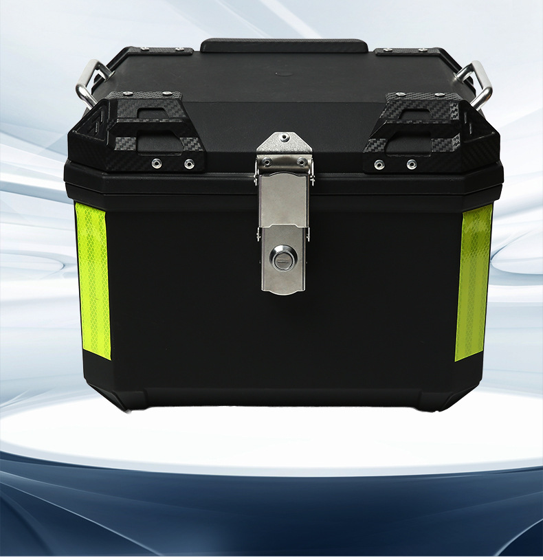 Cross-Border First-Generation 36-Liter Aluminum Handlebar Motorcycle Tail Box Waterproof Universal Electric Vehicle Trunk Waterproof Storage Box