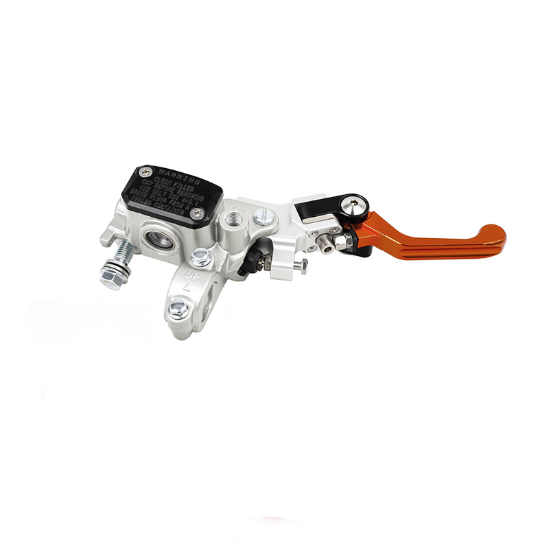 Off-Road Motorcycle Accessories Ktm Silver-White Front Disc Brake Pump with Folding Handle Hydraulic Brake Pump
