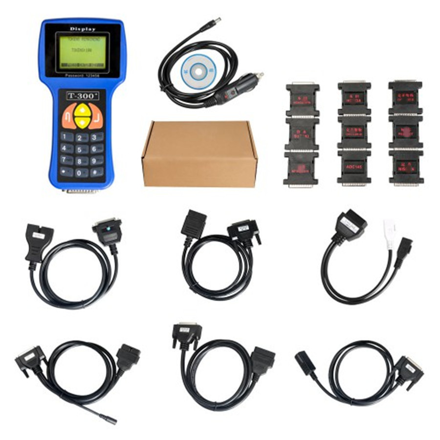 T300 T-300 V23.9 Key Programmer 钥匙编程 蓝/黑壳英语西班牙语