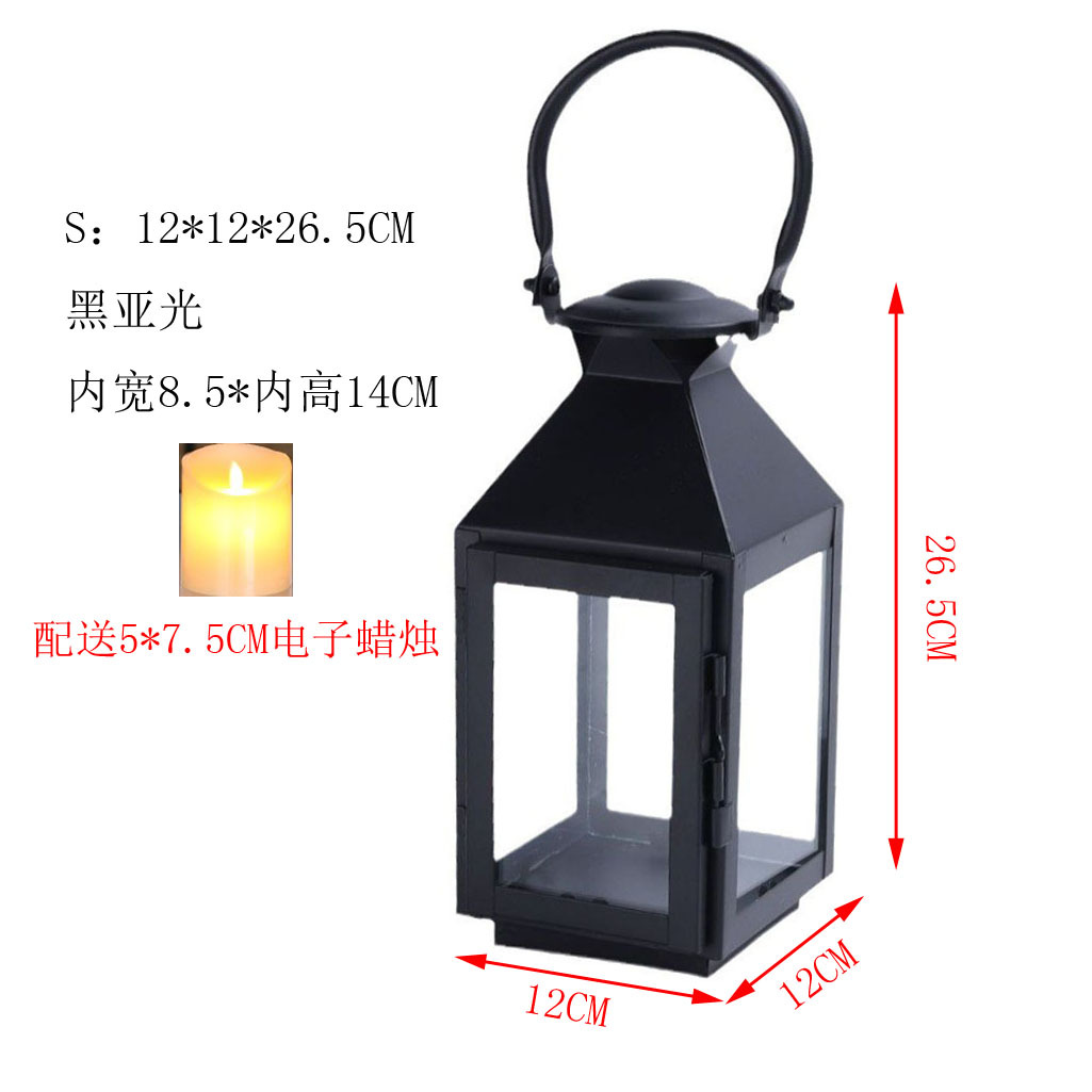 Negro S vela electrónica 5*7.5 batería de botón