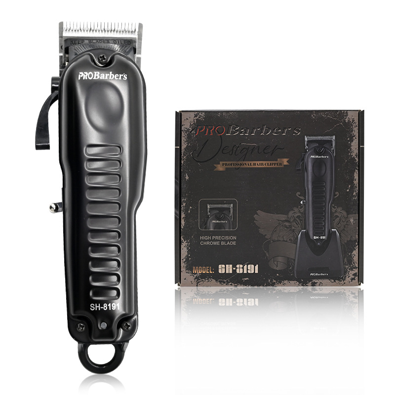 Cortadora de pelo profesional para barberías, recortadora eléctrica de acero inoxidable para afeitado, cortadora de pelo eléctrica para uso doméstico.