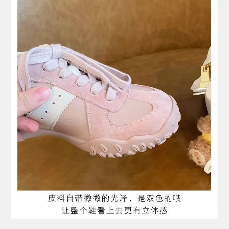 Grape Mom studiolee aumenta en 7cm ~ Zapatos de papá deportivos con cordones de punta redonda