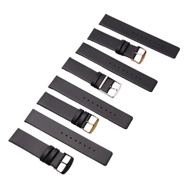 men's ultra thin leather soft women's men's watch strap