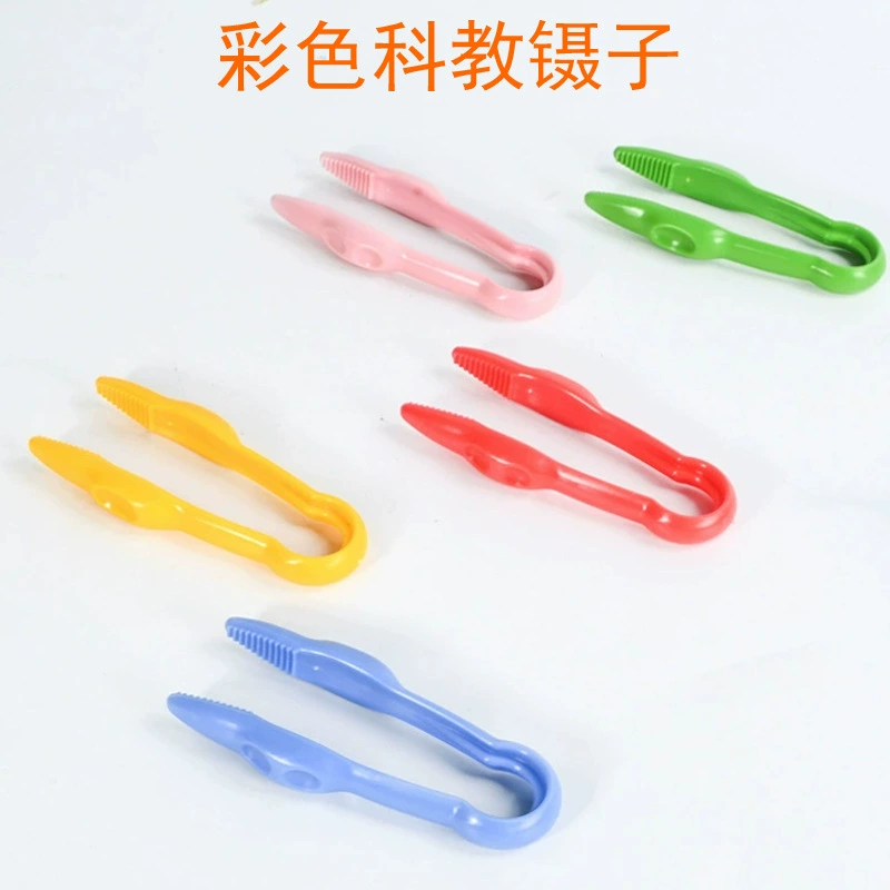 Детские цветные научные и учебные клипс игрушечные аксессуары Экспериментальные игрушки утолщенные цветные пинцеты