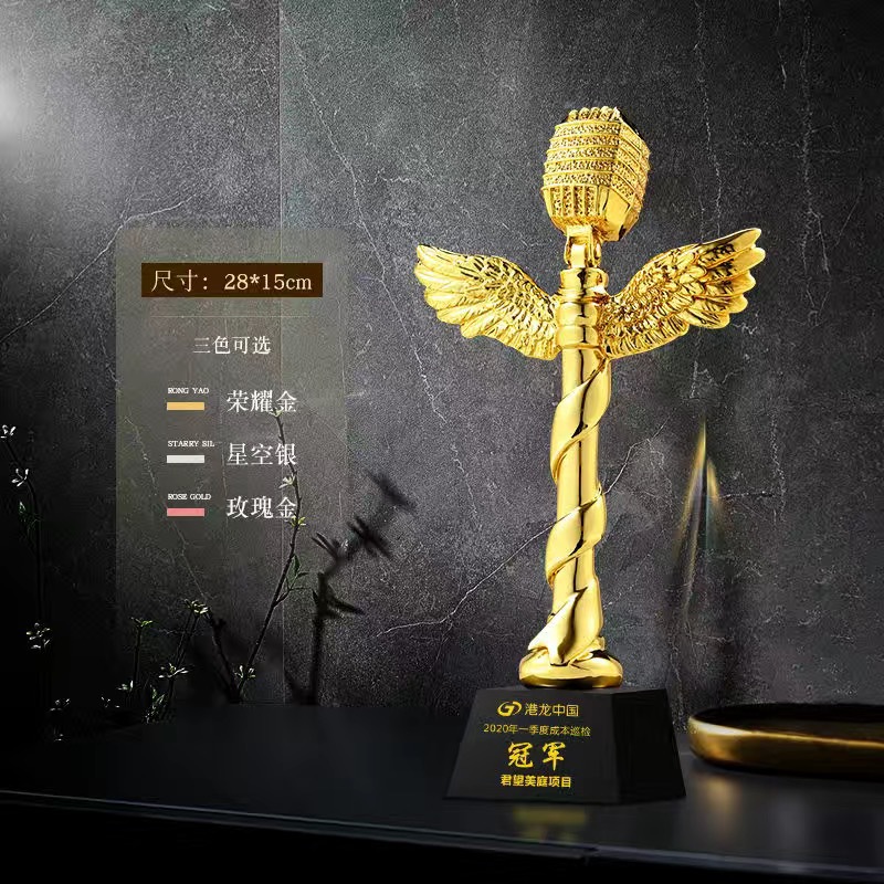 Trofeos de resina personalizables, premios para reuniones anuales, premios de honor para equipos de empleados destacados, medallas personalizadas al por mayor