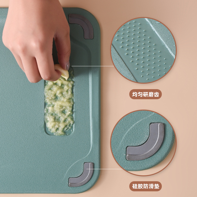 304ステンレス両面まな板 食品グレード砥石付き 家庭用キッチンまな板 プラスチックまな板 卸売|undefined