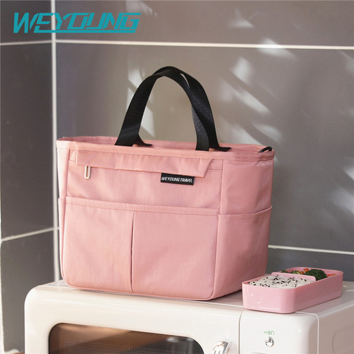 Hot-selling lunch bag aluminum foil thickened portable lunch bag lunch box bag shoulder bag picnic fresh and cold ice bag