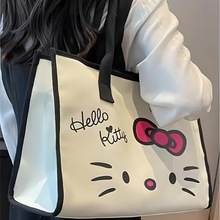 小清新帆布包HelloKitty简约单肩手提包休闲洋气女上课高级托特包